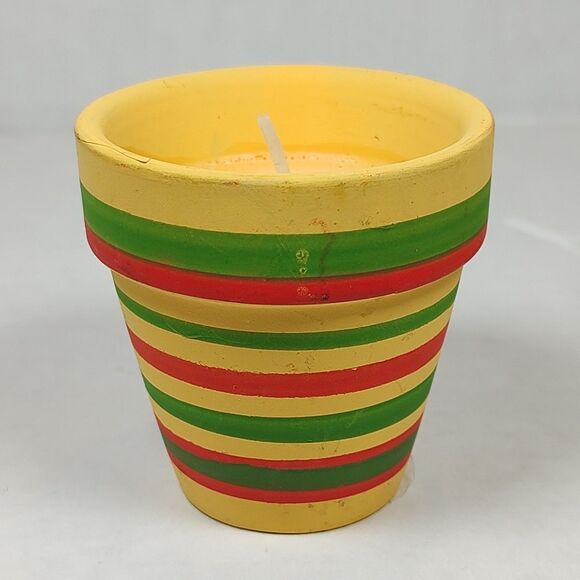 Lot of 3 Festive Colorful Striped Votive Candle Cups Boho Fiesta Southwestern - Picture 5 of 12
